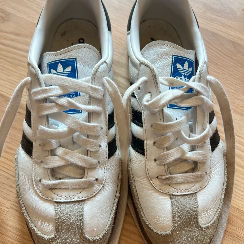 Adidas White and Black Classic Sneakers